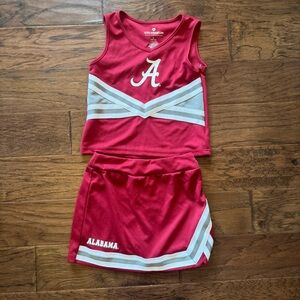 Alabama Girls' Red Cheer Top & Skort Set